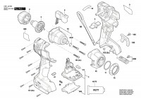 Bosch 3 601 JJ2 300 Gds 18V-200 Impact Wrench 18 V / Eu Spare Parts